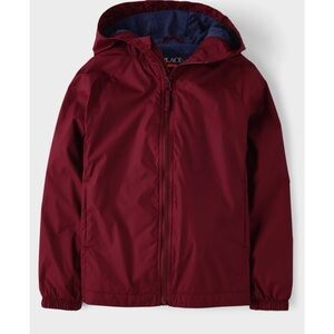 Boys Maroon Hooded Jacket